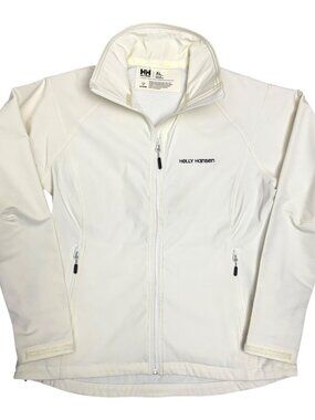 HELLY HANSEN EKOLAB Shell Light Jacket White Cream Windbreaker Coat Womens XL